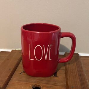 Rae Dunn Red 'Love' Mug